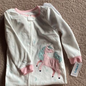 Brand new with tags size 4 unicorn onesie